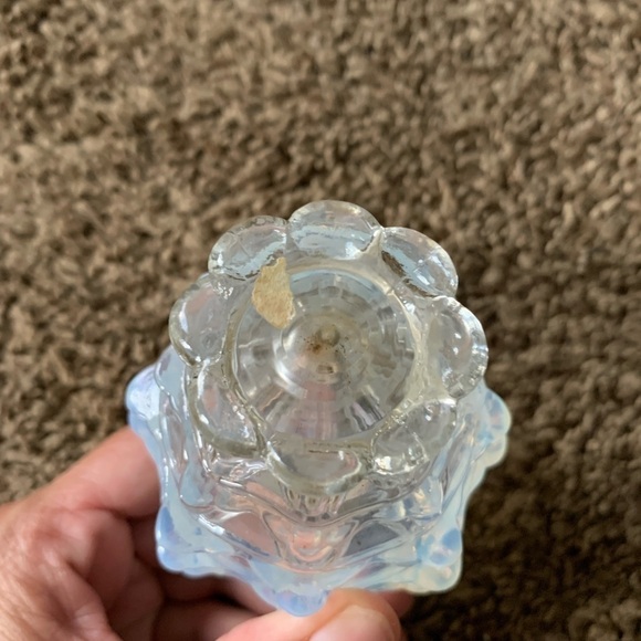 Vintage Fenton Opalescent Perfume Glass Bottle - Picture 3 of 5